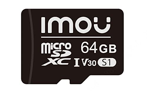 Imou MicroSDXC Memory Card 64 GB, Up to 95/25 MB/sec, Class 10-U1, UHS-I, Micro SD Card for Phone, Camcorder, Switch, Tablet