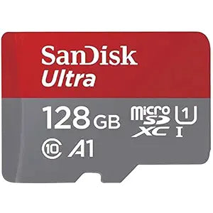 SanDisk Ultra 128GB microSDXC UHS-I, 140MB/s R, Memory Card, 10 Y Warranty, for Smartphones