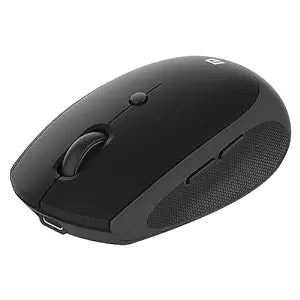 Portronics Toad III Wireless Mouse with Bluetooth & 2.4 GHz Dual Connectivity, Rechargeable, 6 Buttons, Adjustable DPI, Silicon Grip & Ergonomic...