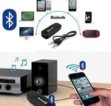 USB Car Bluetooth for Maruti Suzuki Wagon R 1.0 Car Bluetooth Music Receiver Adapter with Built-in Mic and 3.5mm Audio Stereo Wireless HiFi Dongle Transmitter Mp3 Speaker Hands Free Car Kit