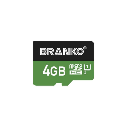 Branko 4GB Micro SD Card Class10 Memory Card (110MB/s R - 90MB/s W)