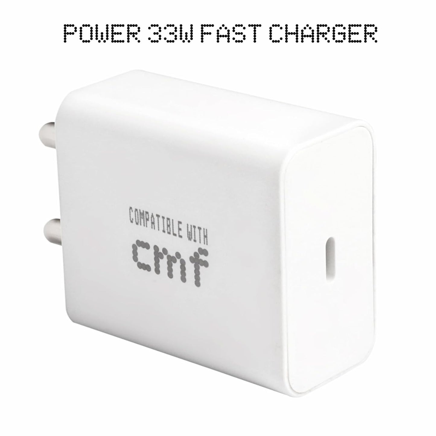 33w Type-C CMF Charger Adapter Compatible with CMF Phone 1, Nothing Phone 1, Nothing Phone 2, Nothing Phone 2a, Nothing Phone 2a Plus CMF Adapter 33w Rapid Fast Charger Type c by RoarX