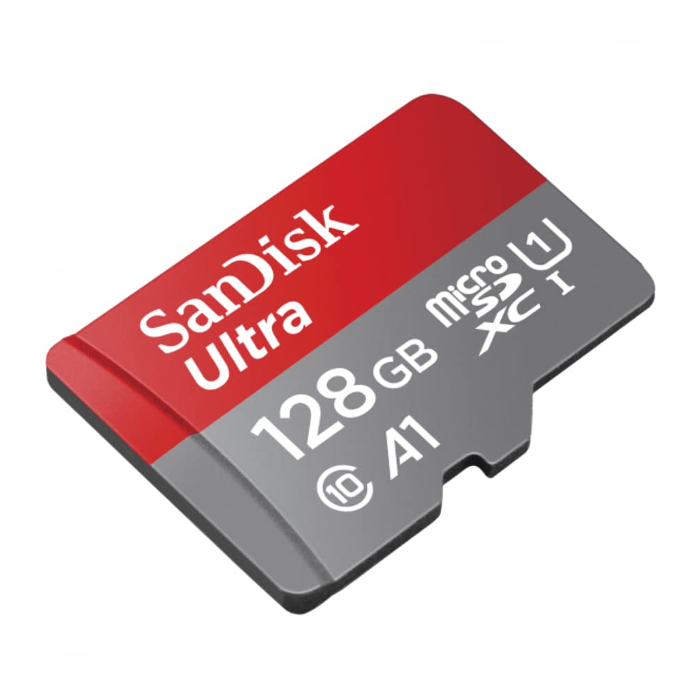 SanDisk Ultra 128GB microSDXC UHS-I, 140MB/s R, Memory Card, 10 Y Warranty, for Smartphones