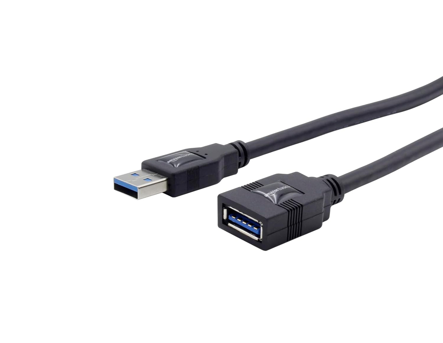 amazon basics USB 3.0 Extension | Type A Male to Type A Female | Repeater Cable - 7.5 ft | Enhanced Connectivity & High-Speed Performance