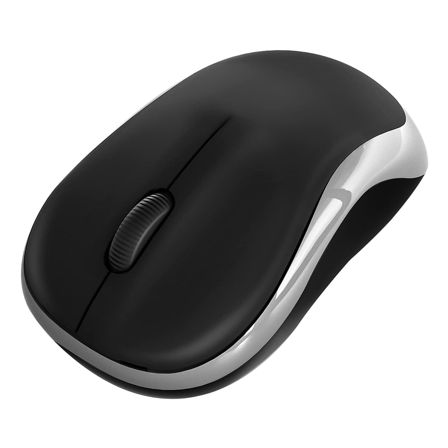 amazon basics Wireless Mouse, 2.4 GHz with USB Nano Receiver, Optical Tracking, for PC/Mac/Laptop/Tablet (Black)