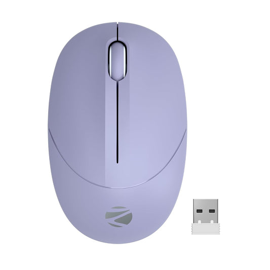 ZEBRONICS Panther 2.4GHz Wireless Mouse, 1600 DPI, Silent Operation, High Precision, 3 Buttons, Power Saving Mode, Comfortable & Ergonomic Design, for...