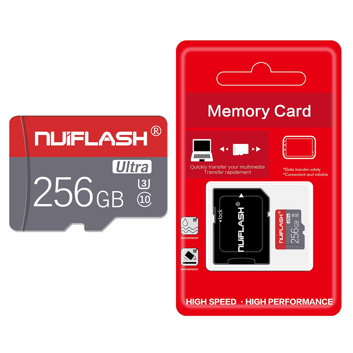 Micro SD Card 256GB Memory Card 256GB Micro SD Memory Cards 256GB TF Card,Mini SD Card Class 10 High Speed with Adapter for Camera,Cellphones,Tablets,Tachograph