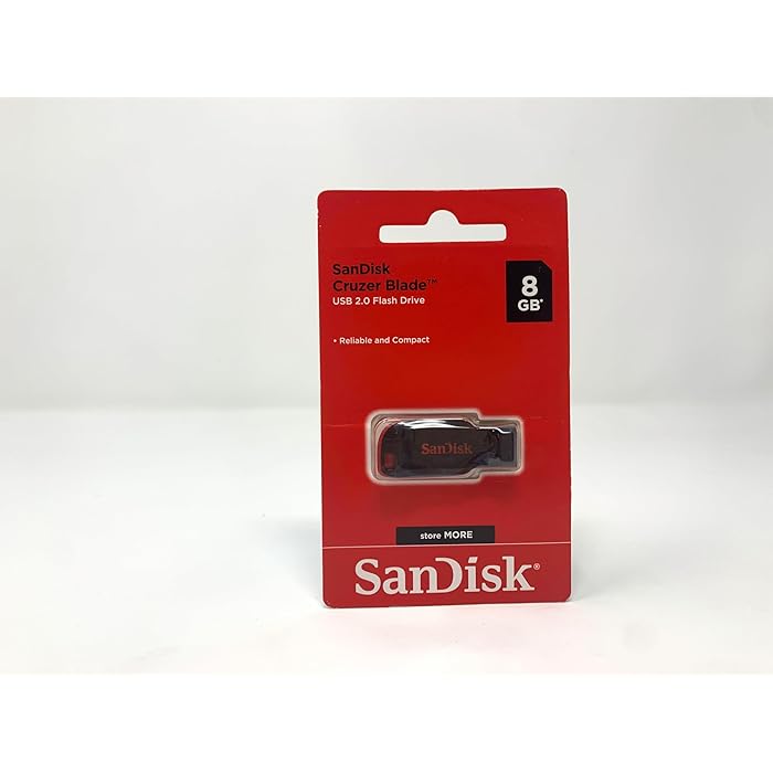 SanDisk8GB Cruzer Blade CZ50 USB 2.0 Flash Drive- SDCZ50-008G-B35