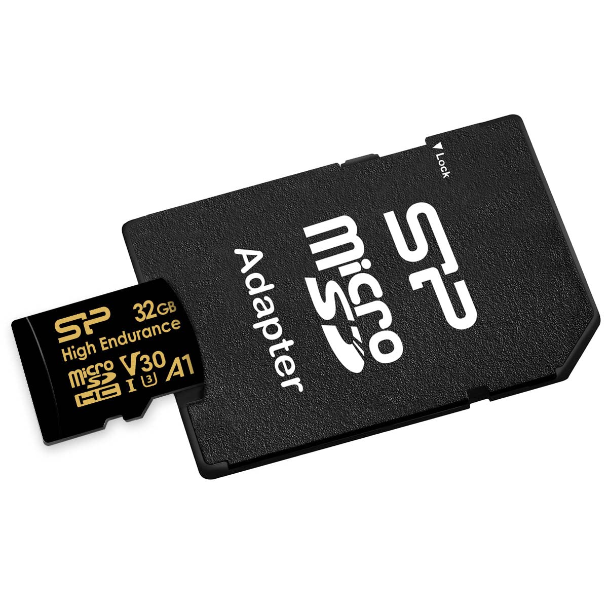 Silicon Power 32GB High Endurance microSDXC UHS-I Micro SD Card with Adapter, Optimized for Dash Cameras, Class 10 U3 V30 A1 MicroSD Memory Card