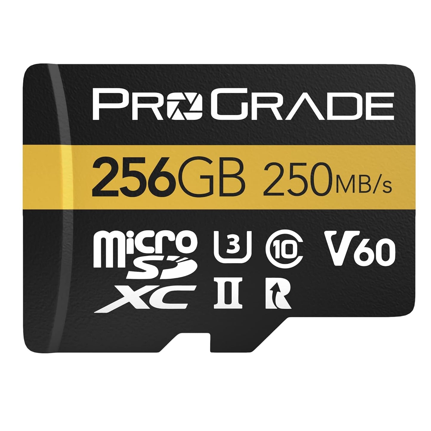 ProGrade Digital Microsd Card V60 (256Gb) -Tested Like A Full-Size Sd Card for Use in Dslrs,Mirrorless and Aerial Or Action Cameras|Up to 250Mb/Read Speed and 130Mb/S Write Speed,Gold