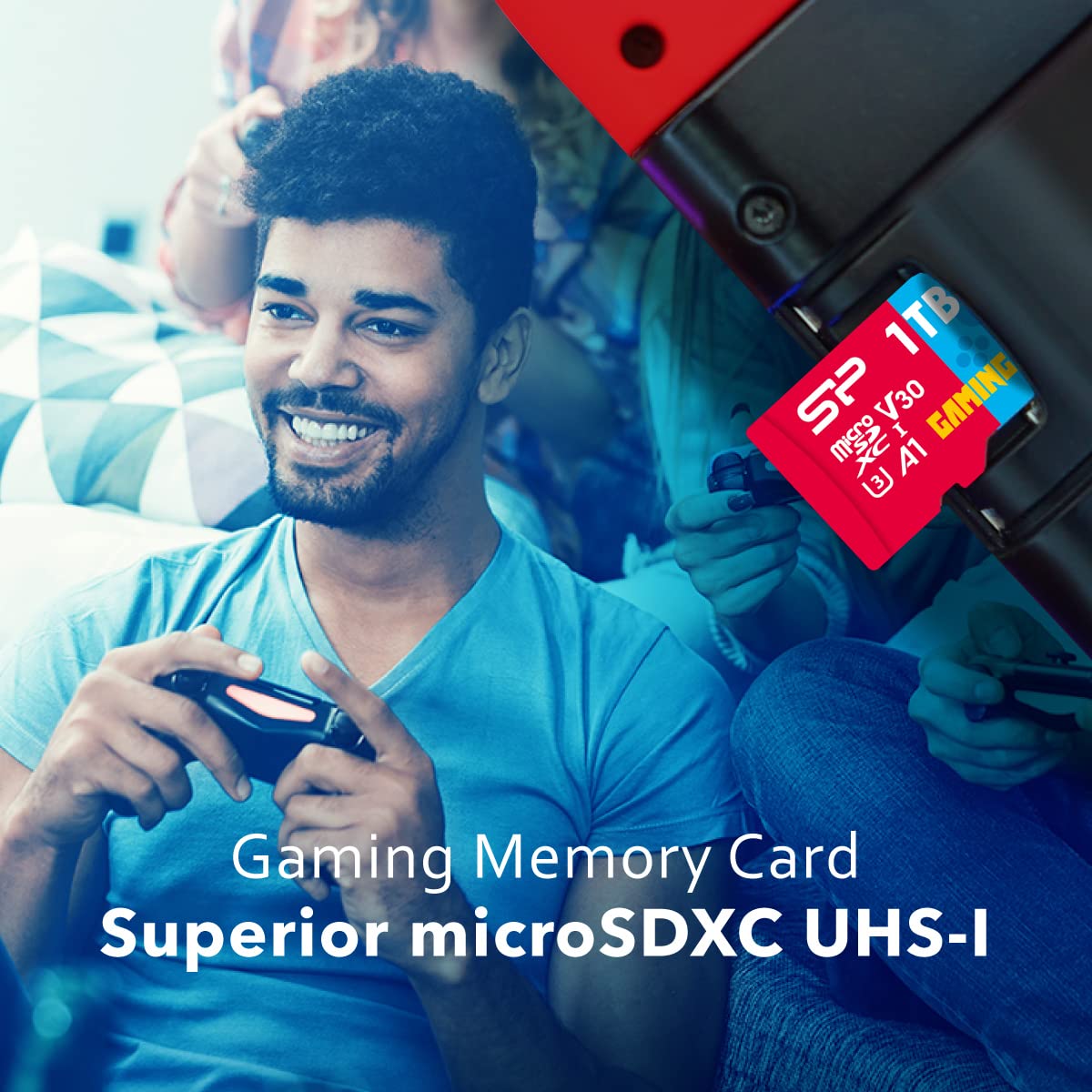 Silicon Power 64GB Gaming microSDXC UHS-I Micro SD Card with Adapter, Optimized for Mobile Games Apps Nintendo-Switch, Class 10 U3 V30 A1 MicroSD Memory...