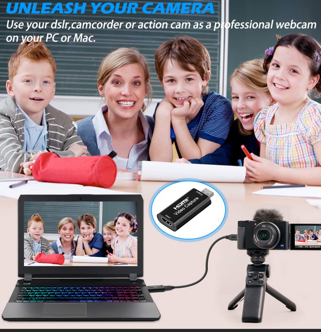 Microware Video Capture Card HDMI to USB Game & Video Capture (USB 2.0 Video Capture)