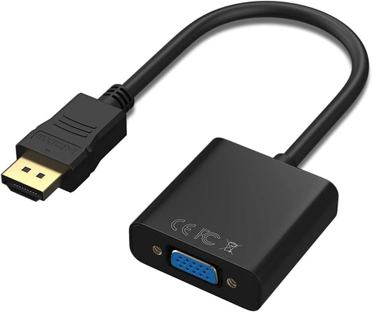 Tobo HDMI to VGA, Gold-Plated HDMI to VGA Adapter (Male to Female) Compatible for Computer, Desktop, Laptop, PC, Monitor, Projector, HDTV, Chromebook, Raspberry Pi, Roku, Xbox and More Black (TD-475H)