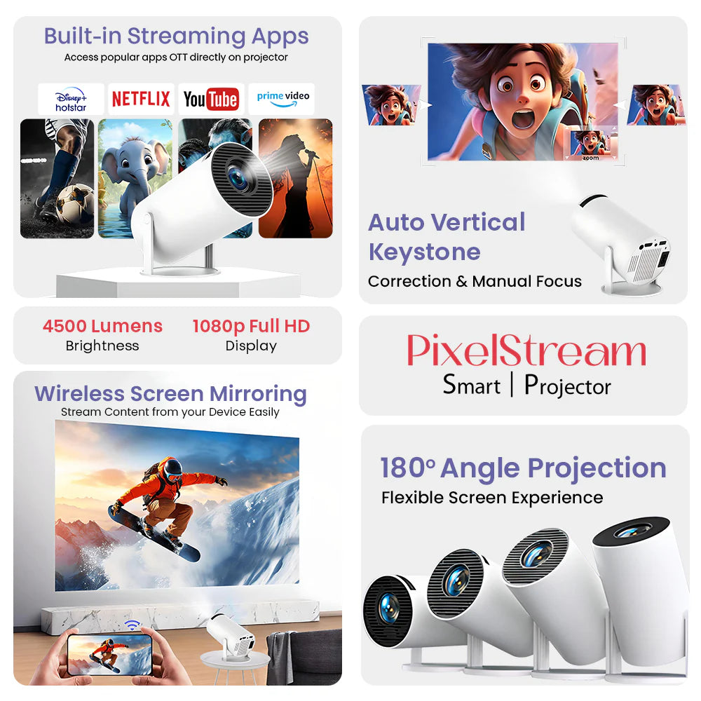 i Cruze Pixel Stream Smart Projector