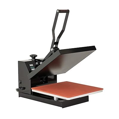 World Villo Heavy Duty Multi Purpose 15inch x 15inch Heat Press Machine (for Professional USE) for DTF,Sublimation,Vinyl,Screen Fusing |Use for Print Paper, Mug, Tshirt (Black Colour Body)