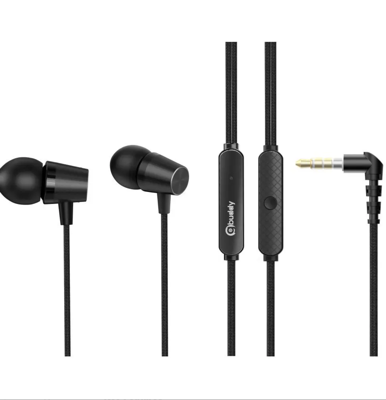 Gionee Gbuddy EP12- BLISS 112 Wired Earphone with mic, Extra bass, Ergonomic Design, Full Black