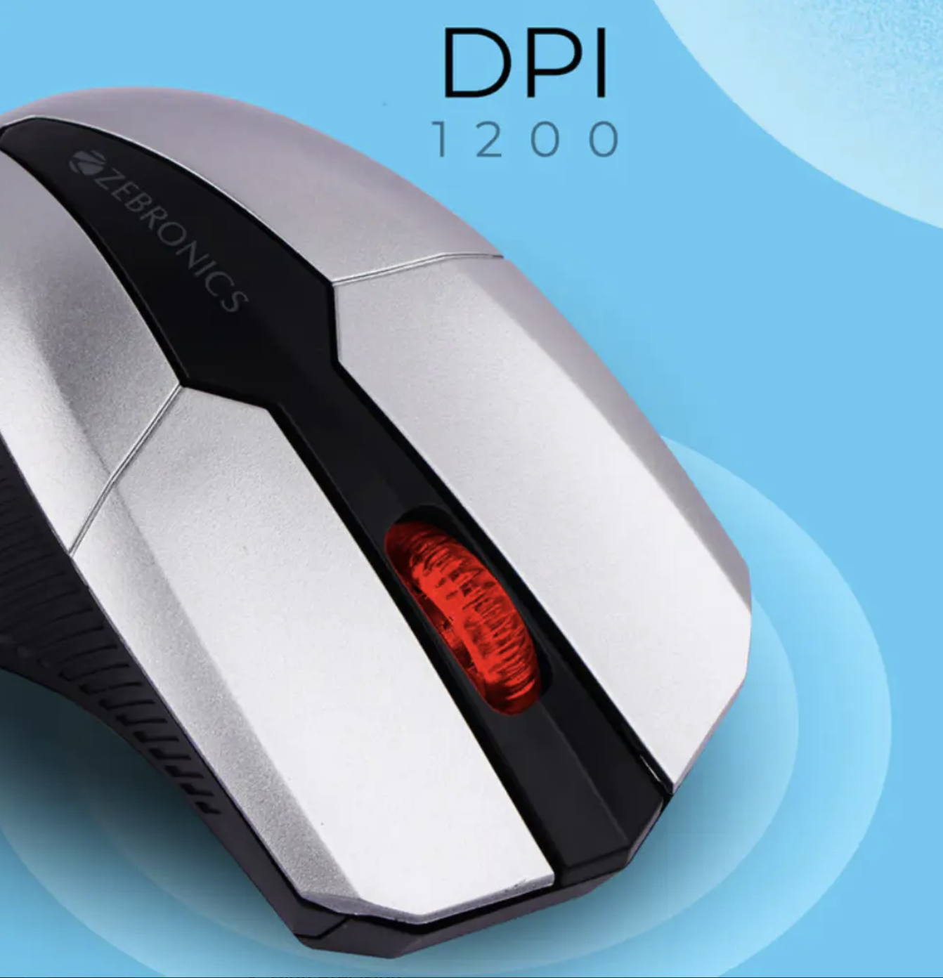 Zebronics Zeb-Race 2.4Ghz Wireless Optical Mouse (Black &amp;amp; Grey)