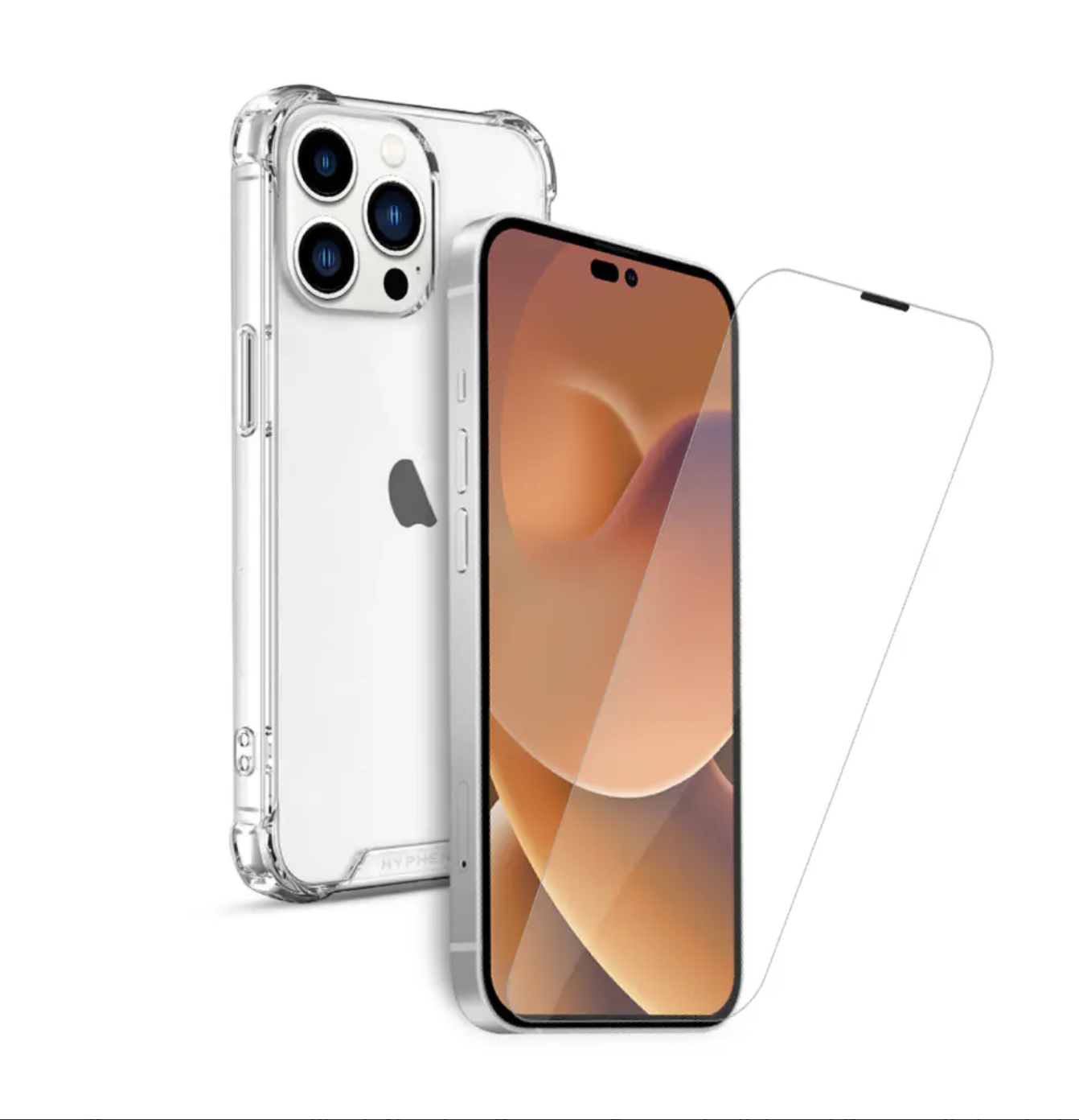 Hyphen DURO Mobile Case for iPhone 14 Pro with Tempered Glass