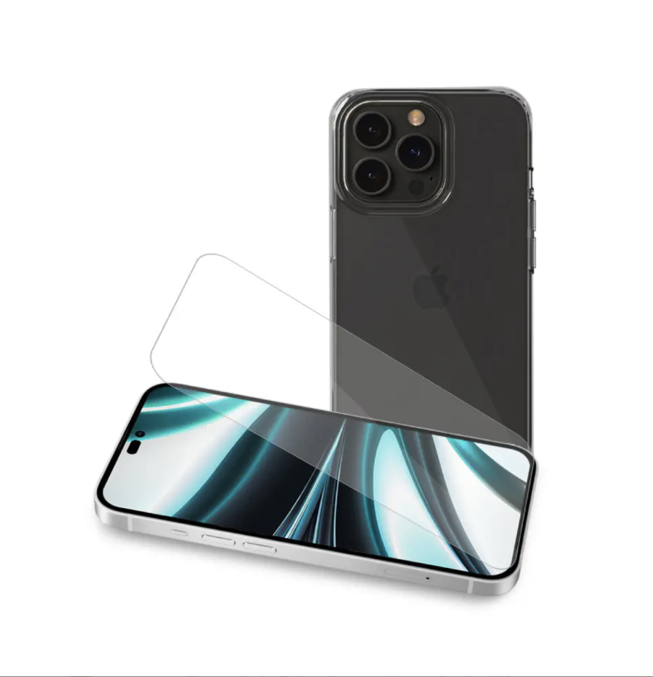 Hyphen Clear Soft Case with Tempered Glass iPhone 14 Pro